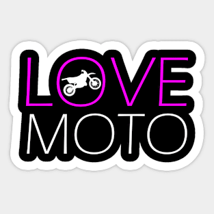 Love Moto Sticker